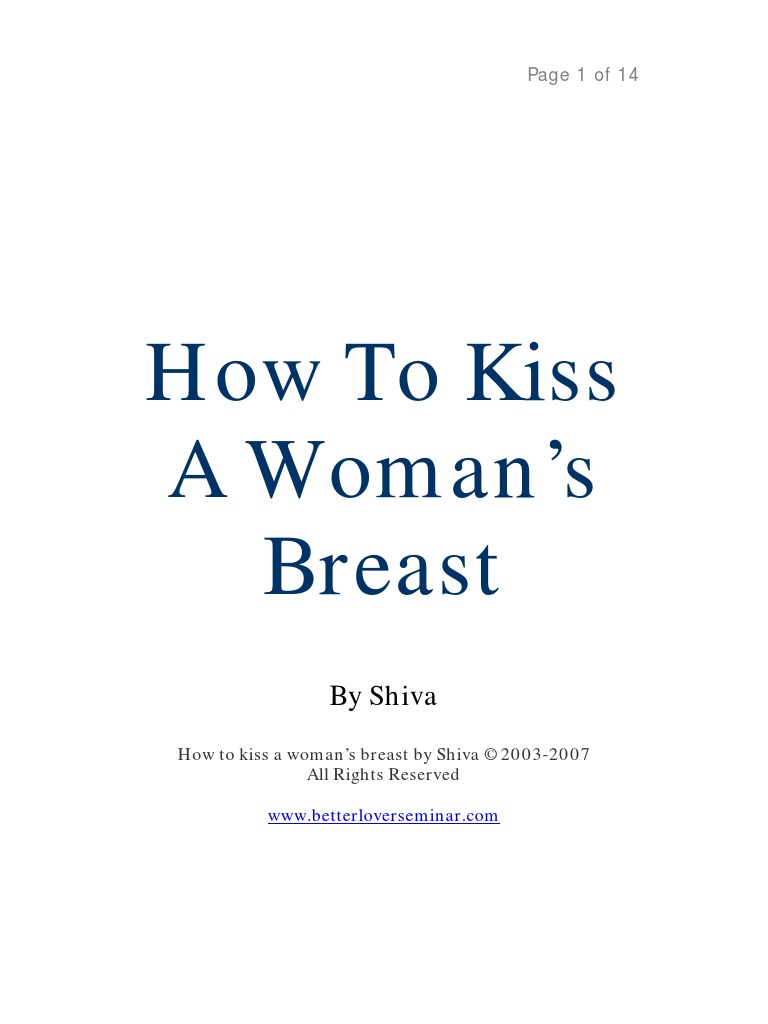 How To Kiss Tits na praia