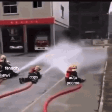 drinking from a fire hose gif