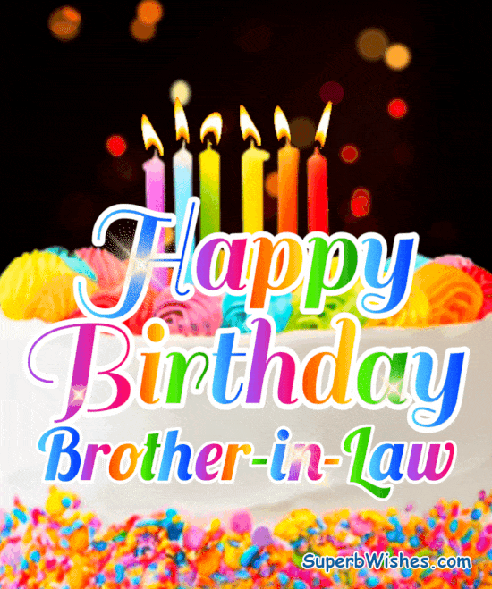 happy birthday brother in law gif