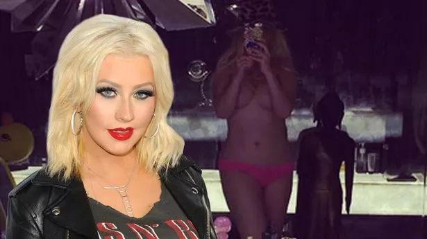 asma gardezi recommends christina aguilera nude selfie pic