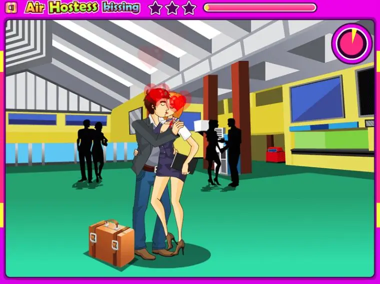 daniel cota recommends air hostess kissing game pic