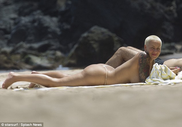 christina magdalena recommends amber rose naked beach pic
