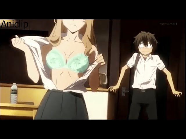 Best of Anime girl taking off shirt