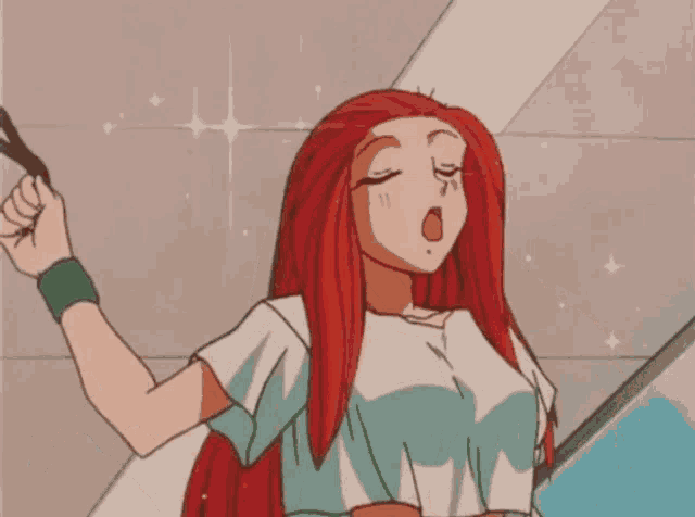 cherry abella add anime girl with red hair gif photo