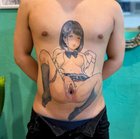 Anime Vagina Tattoo girl butt