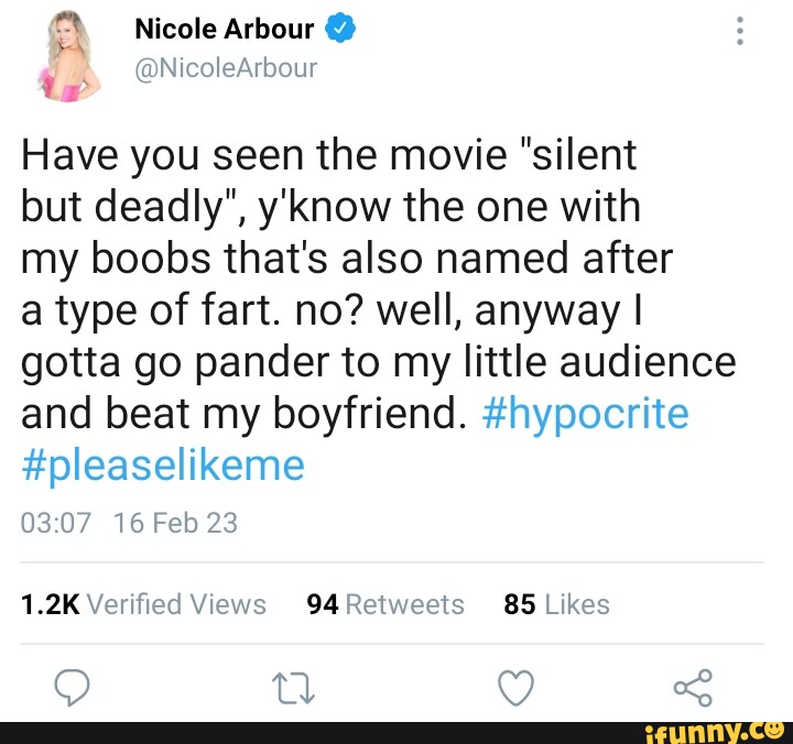 andrew bertino recommends Nicole Arbour Silent But Deadly