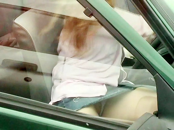 alora cheyenne lewis add up skirt in car photo