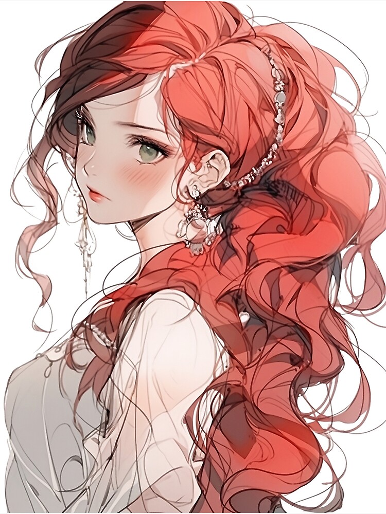 Best of Beautiful anime girl with red hair