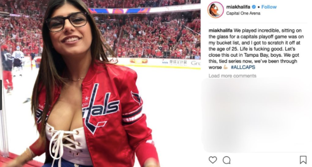 chantal maldonado recommends mia khalifa hockey videos pic