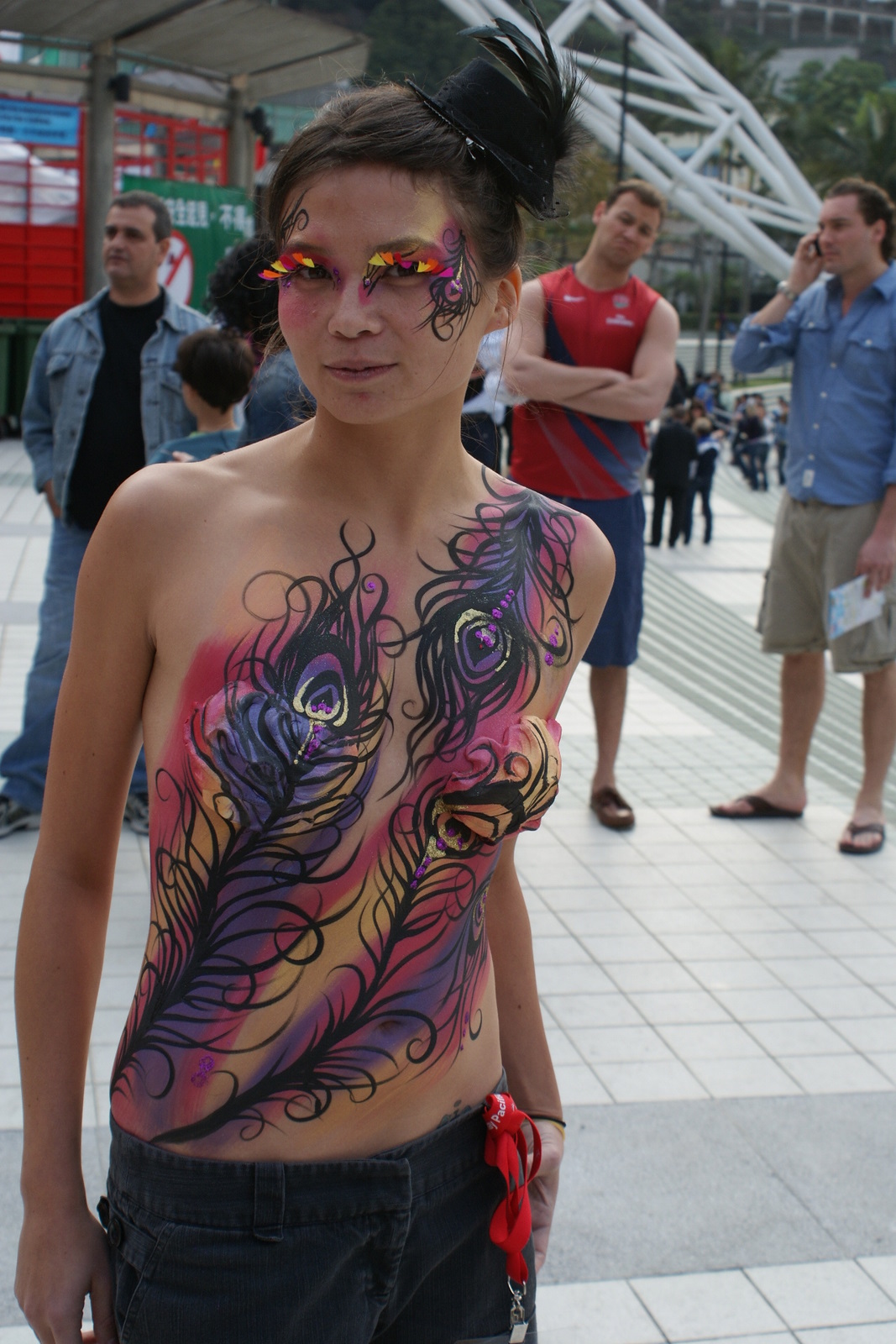 christina mull recommends big tits body painting pic