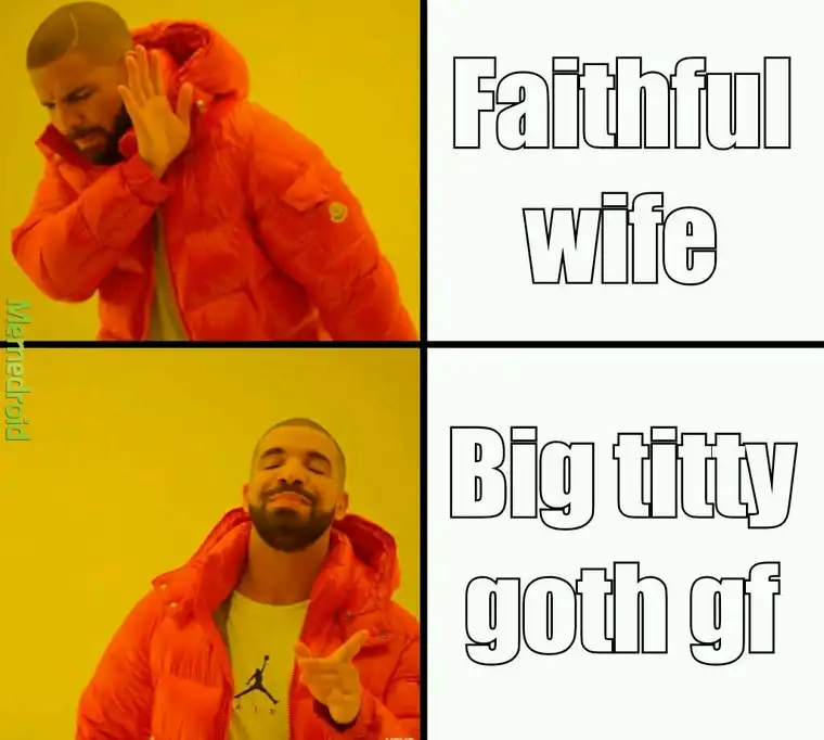 big titty goth meme