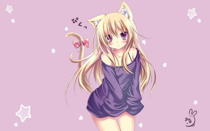 anand kumar k recommends blonde neko anime girl pic