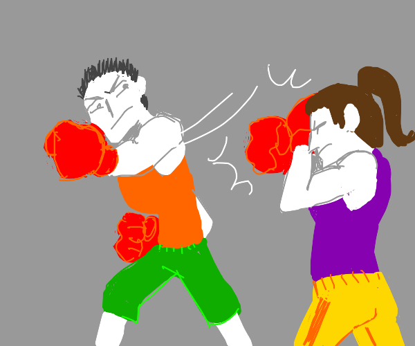 boy vs girl boxing