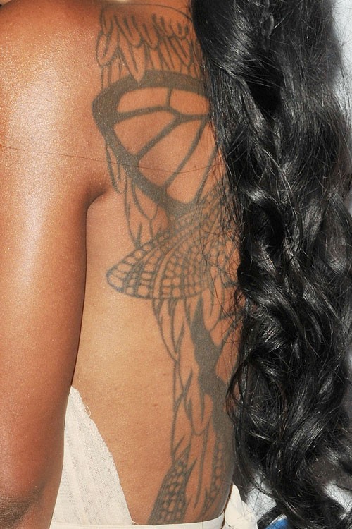 cita cruz recommends Butterfly Wings Back Tattoo