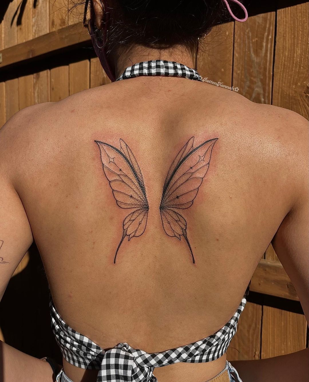 adele jessop recommends butterfly wings back tattoo pic