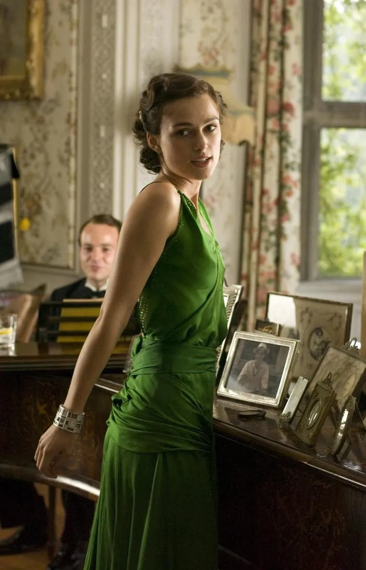 caroline tawk share green dress atonement photos