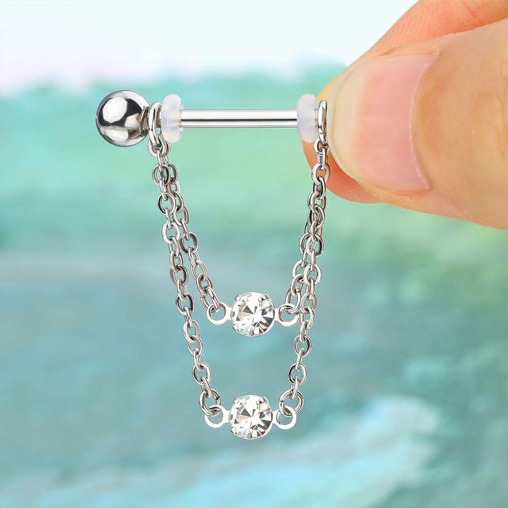 nipple piercing chain