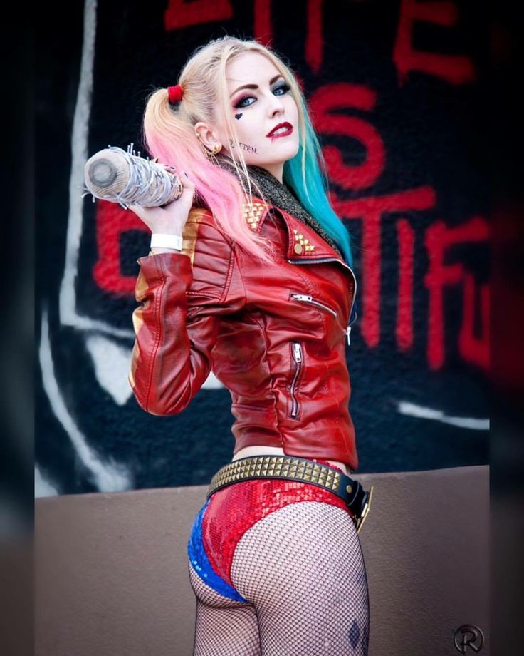 ahmed zaza recommends harley quinn costume naked pic