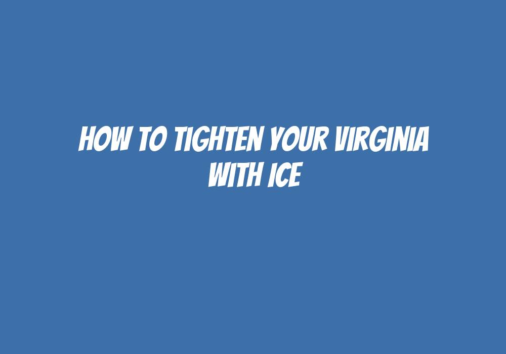 bridget wright share can ice cubes tighten the virgina photos