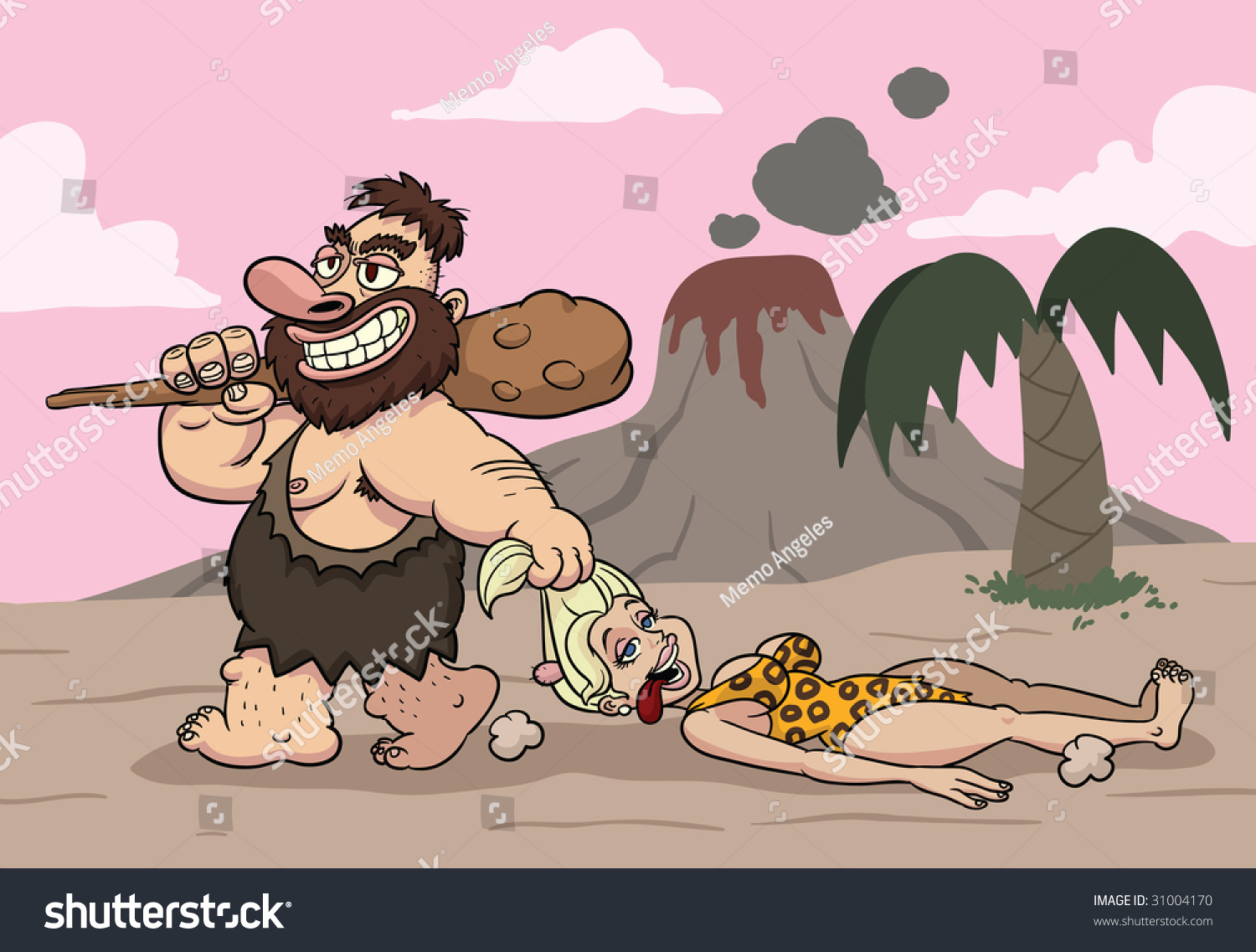 anne geerts recommends caveman dragging woman pic