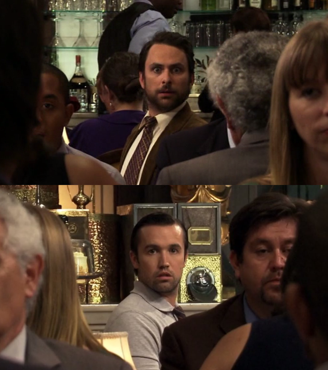 Best of Charlie and mac stare gif