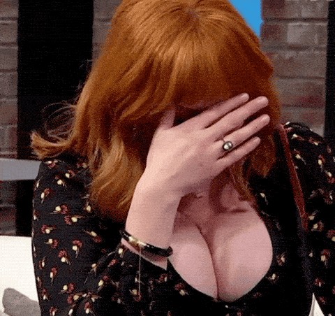 christina hendricks boob gif