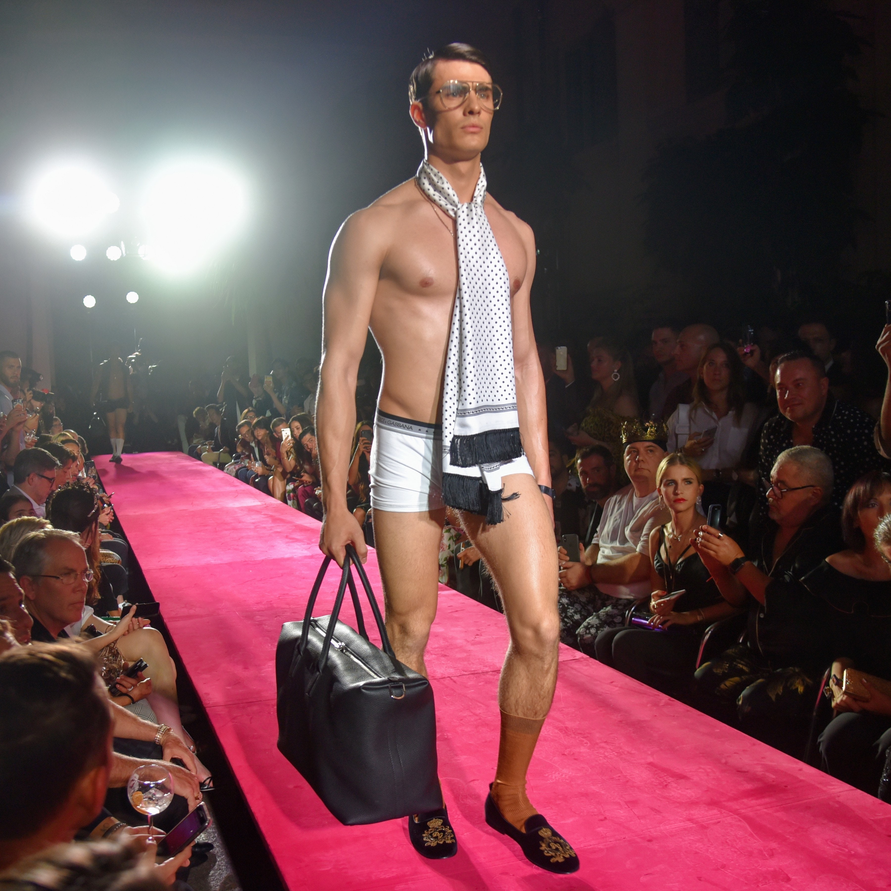 Best of Naked men on catwalk