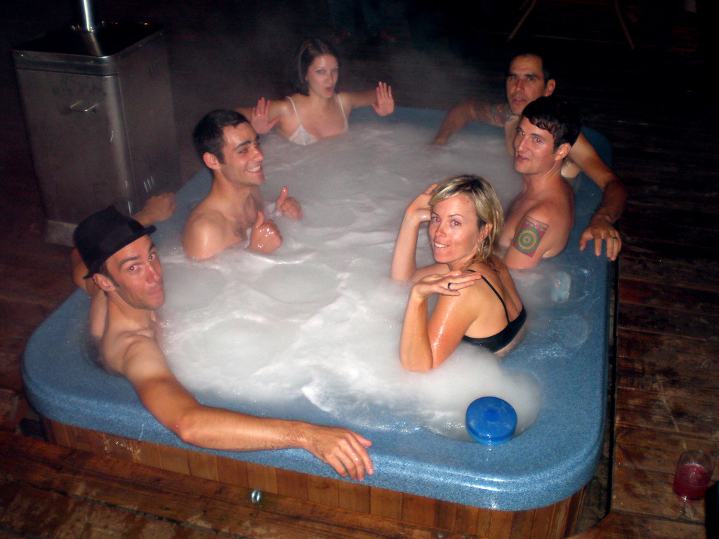 daisy wren recommends sexy hot tub party pic