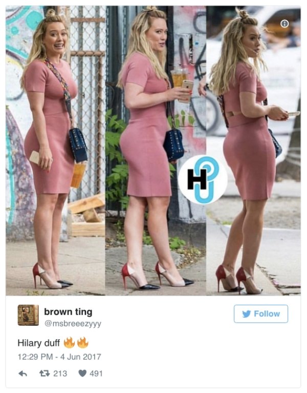 athul mohan recommends hillary duff booty pic