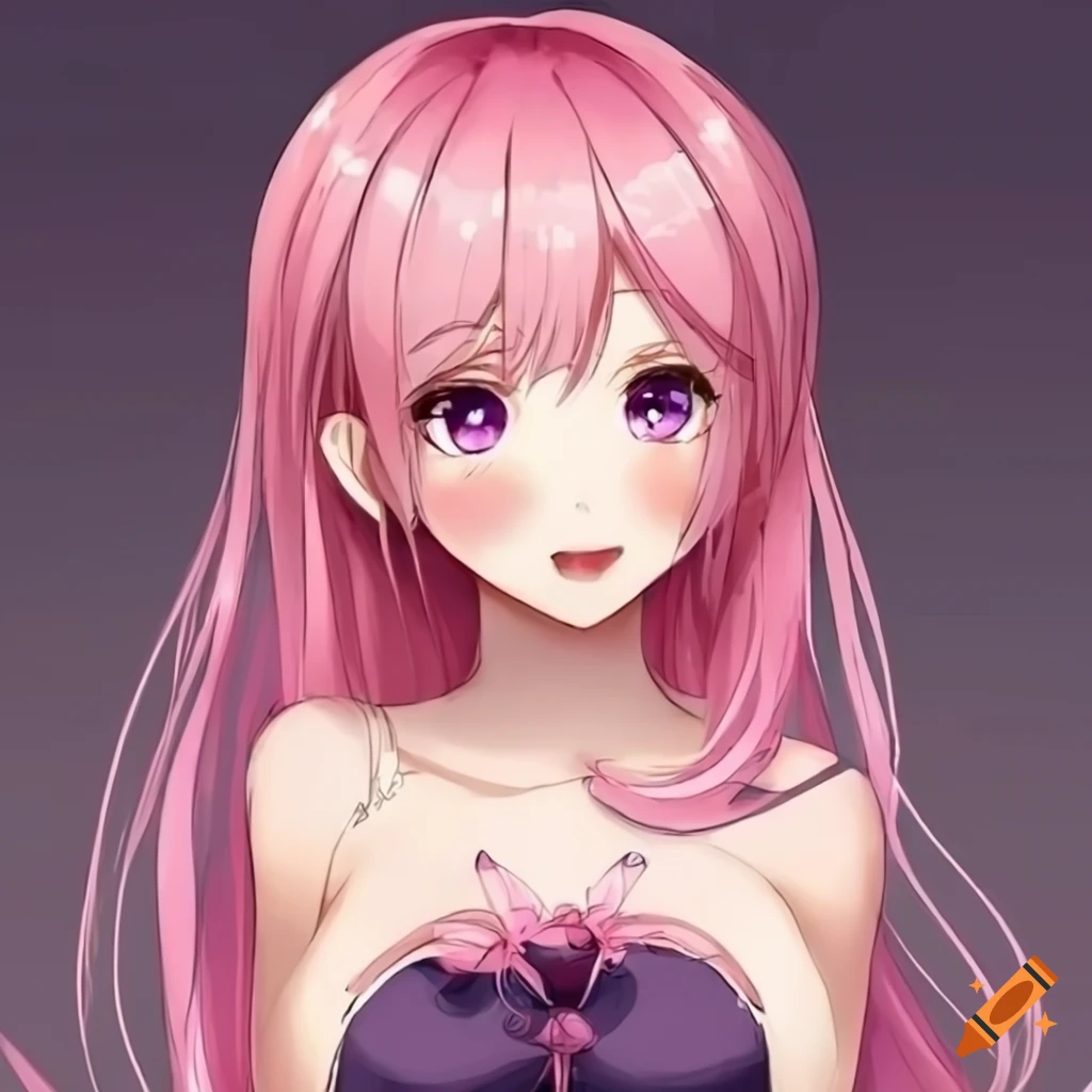 cathy tall recommends cute anime girls with pink hair pic