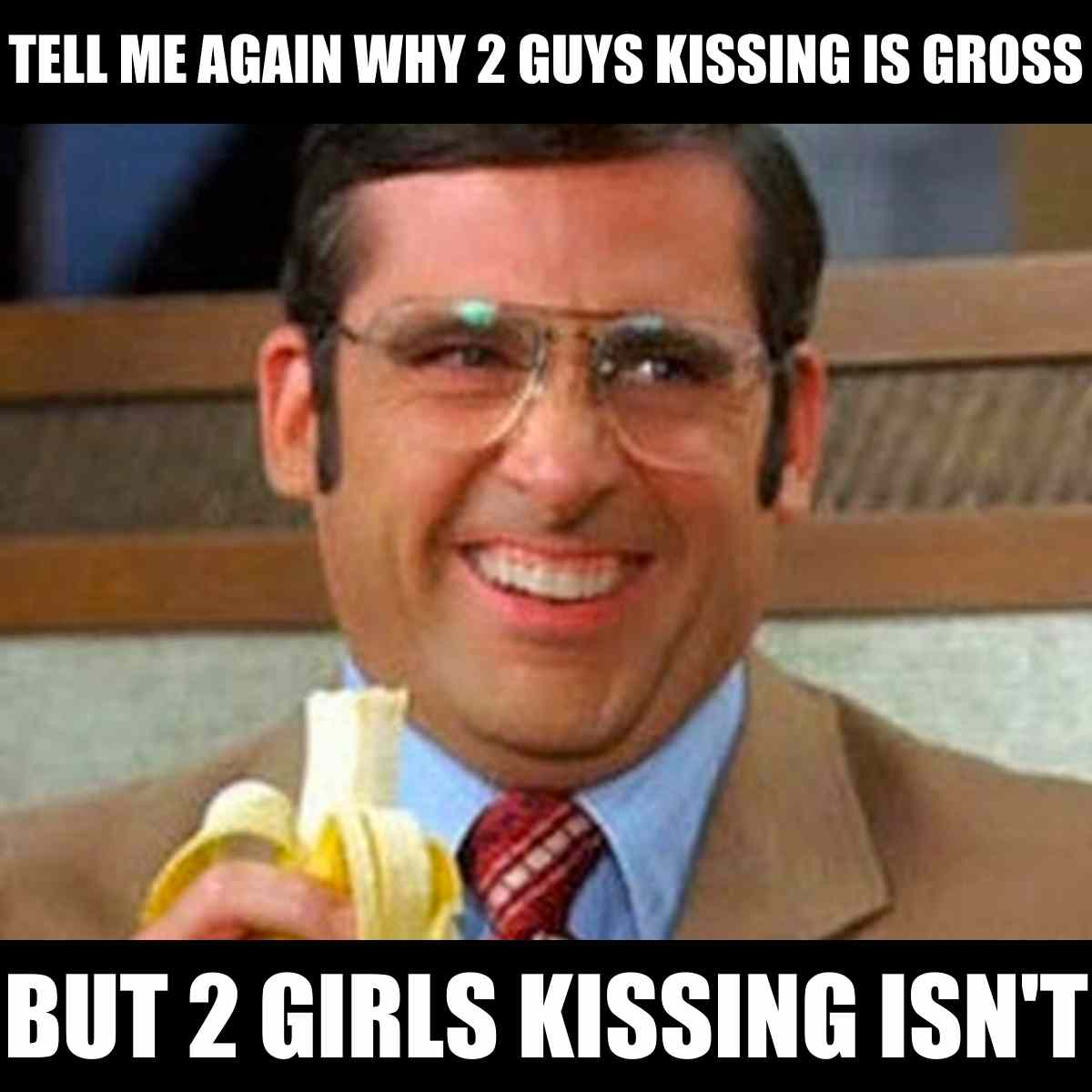 guys kissing meme