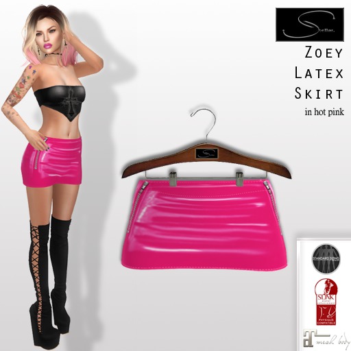 brittnei richardson add photo pink latex skirt