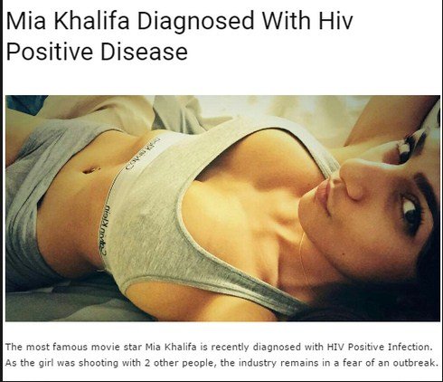 Does Mia Khalifa Have Aids slave stories