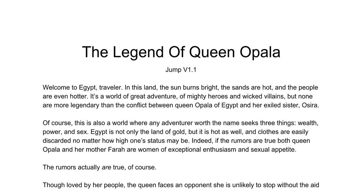 legend of queen opala osira