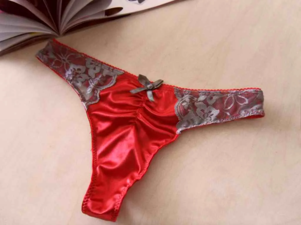 satin thong pics