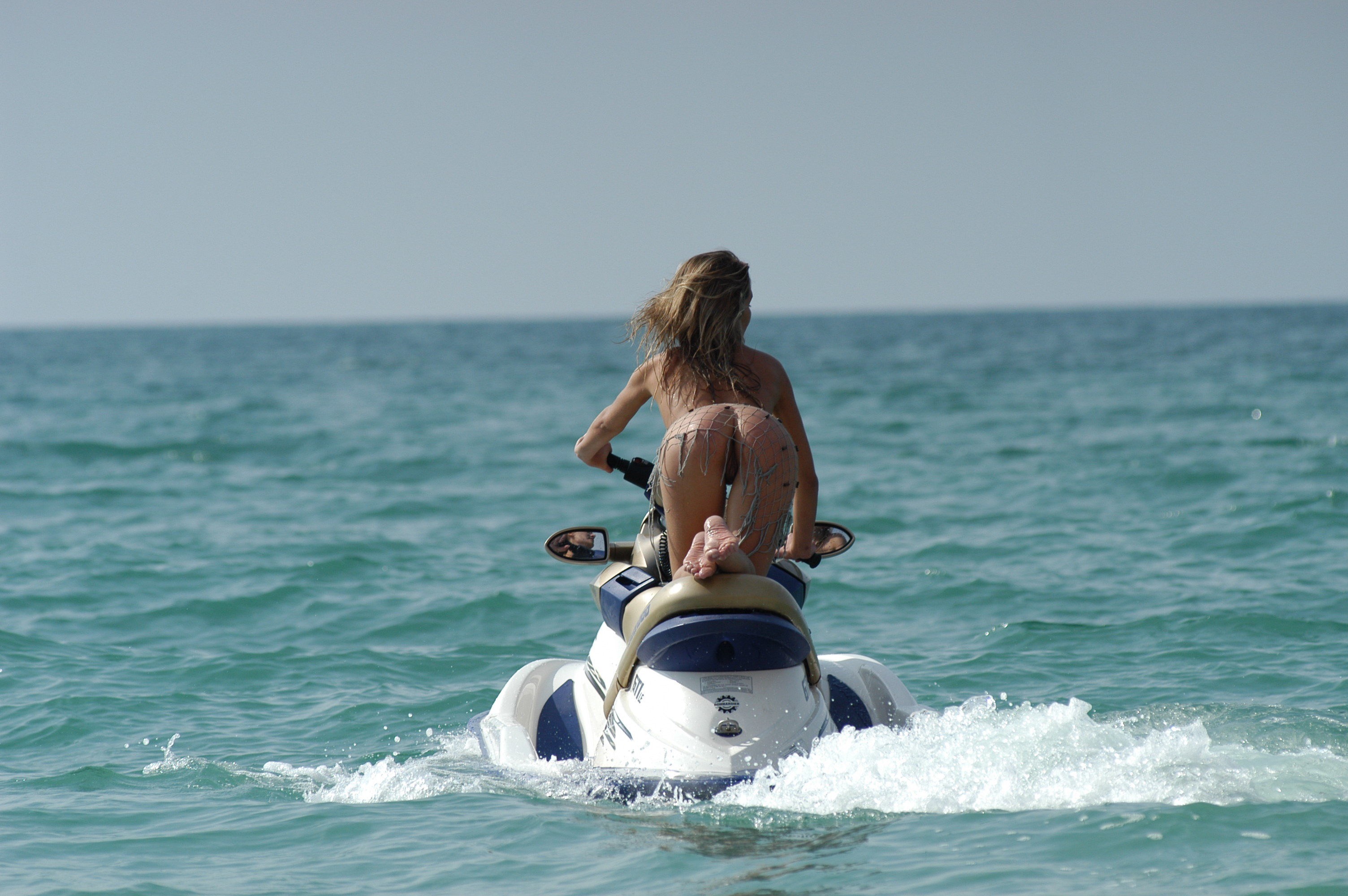 nude on jet ski