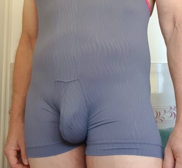 gray sweatpants bulge