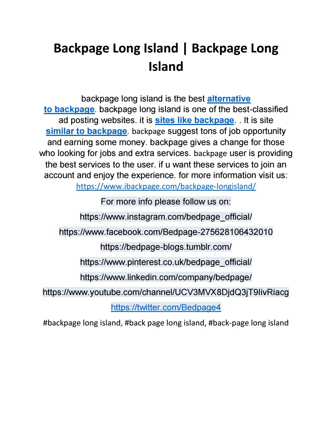 diane mcroberts recommends long island back page pic