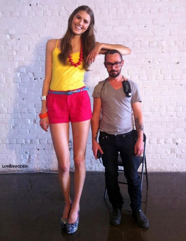 claudia theresa recommends tall girl small man pic