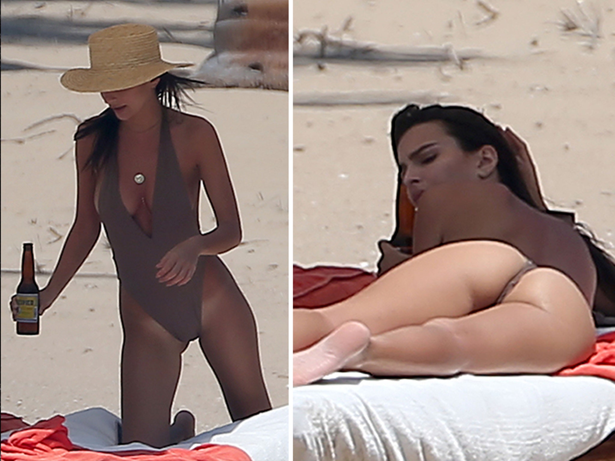 Best of Emily ratajkowski mexico beach topless