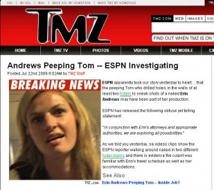 andrea pereira recommends erin andrews peephole tape pic