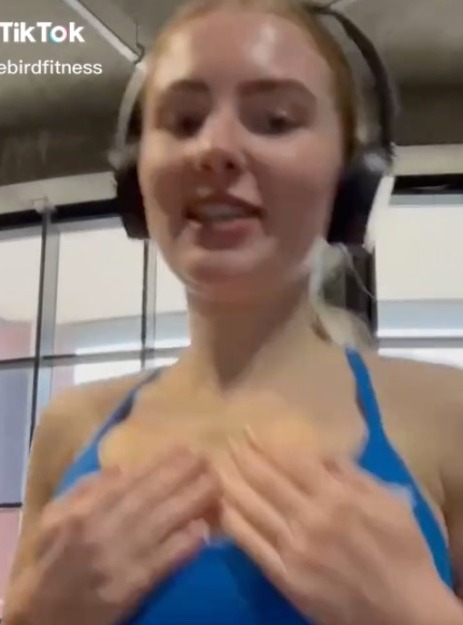 devin fleck share bouncing boobs on treadmill photos