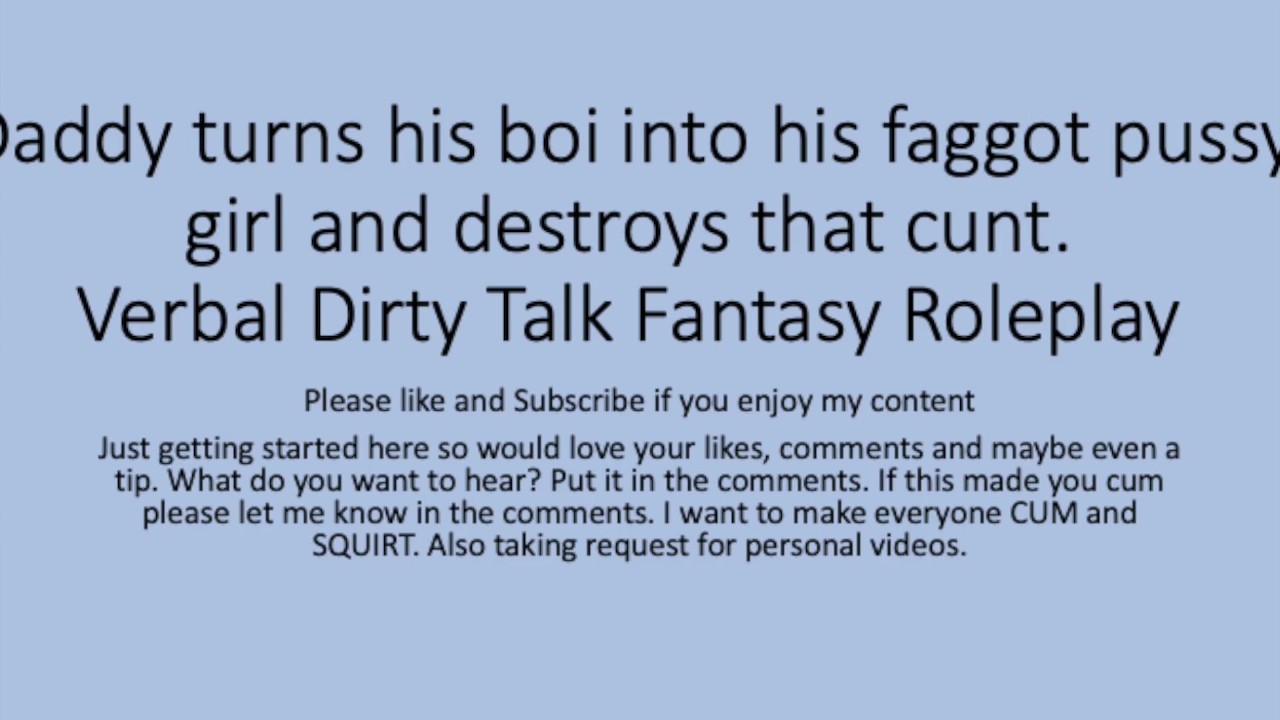 cherry revilla recommends faggot dirty talk pic