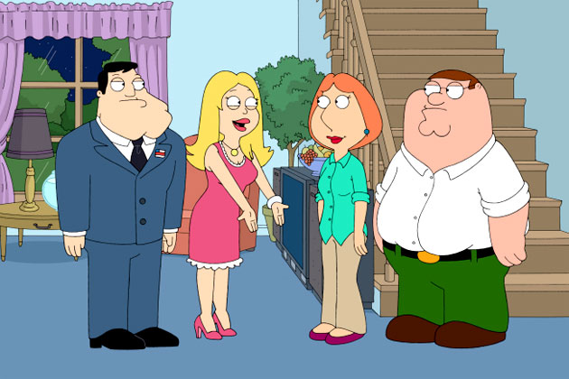 Family Guy And American Dad Crossover the dog