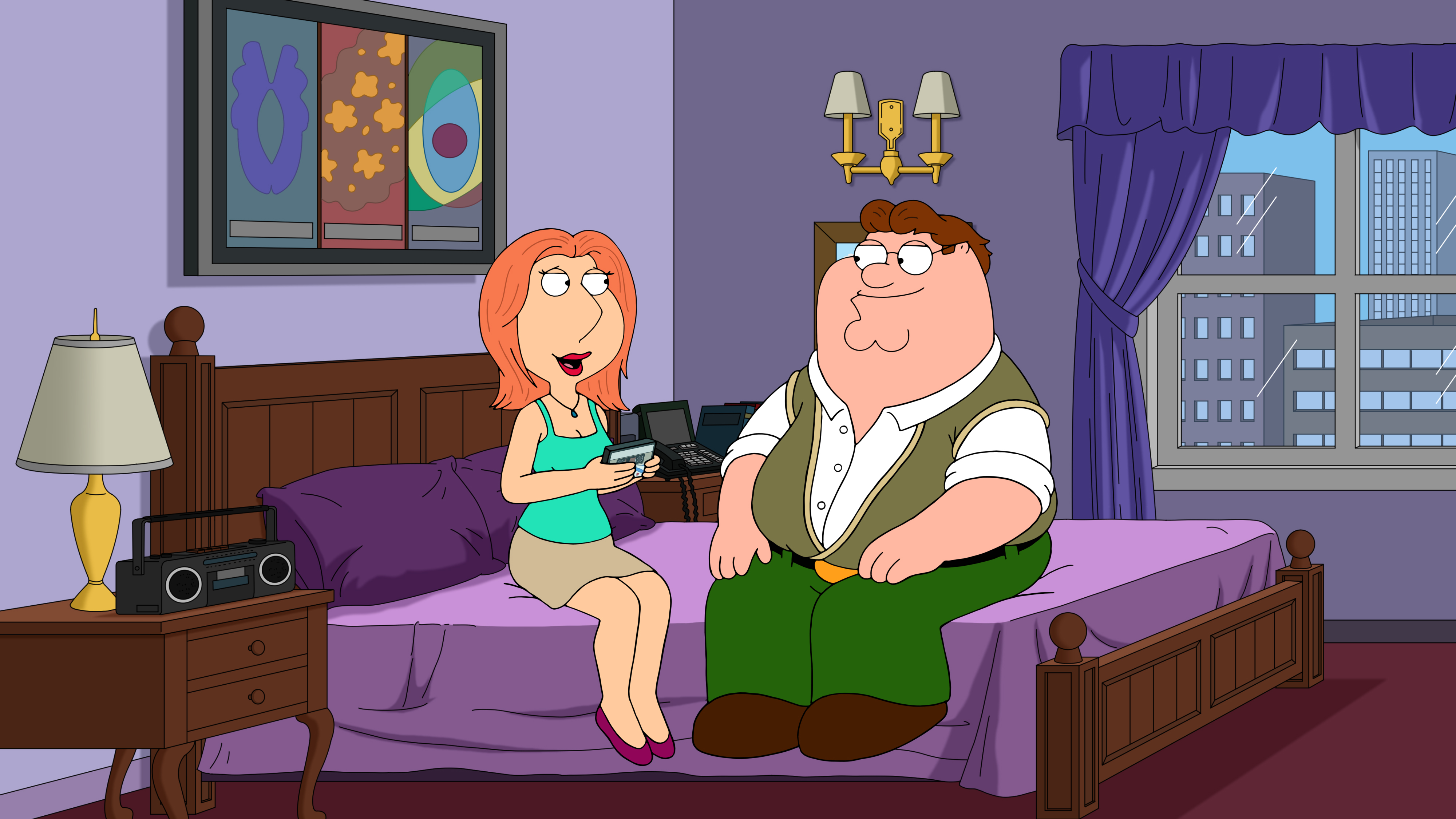 doreen farkas add family guy lois kissing photo