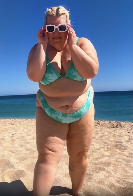 fat chic in bikini