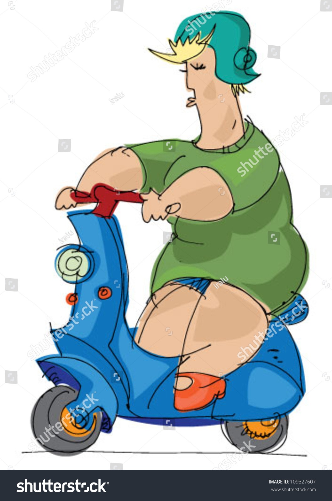 Best of Fat girl on scooter