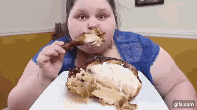 brittany luera add photo fat lady eating chicken