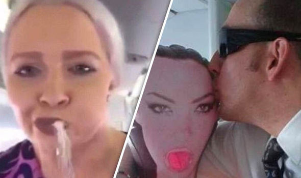 britney mickles share air hostess kissing game photos