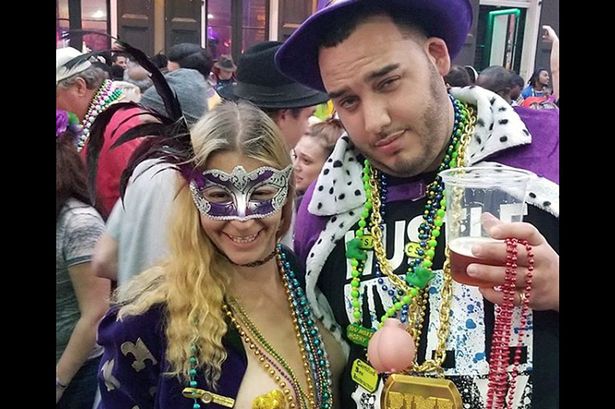 blanca alicea recommends flashing mardi gras beads pic